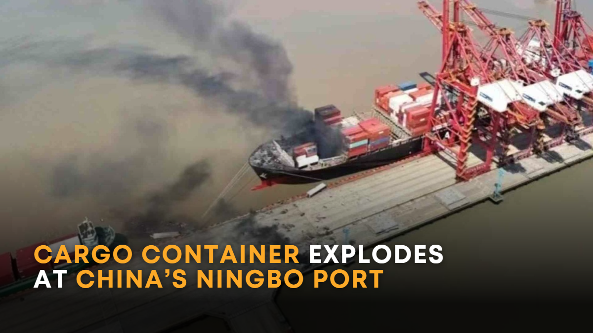 Concerns have been sparked after a goods container aboard a cargo ship burst into an explosion. The incident happened at one of the most bustling ports in China, the Ningbo Port on Friday.